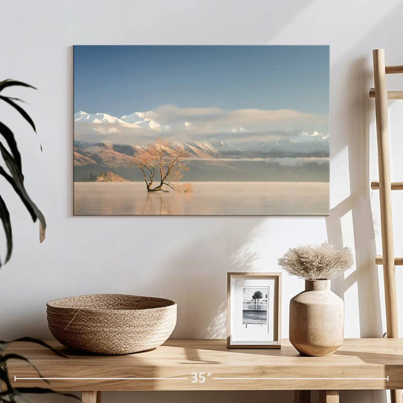 Alvord, arbre solitaire au lac Wanaka, H 16 po x l 24 po
