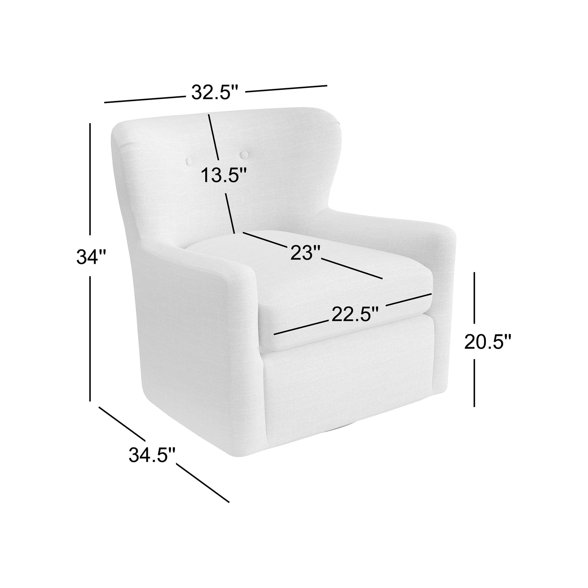 Bendigo Upholstered Wingback Chair, Conversation Pearl Basketweave