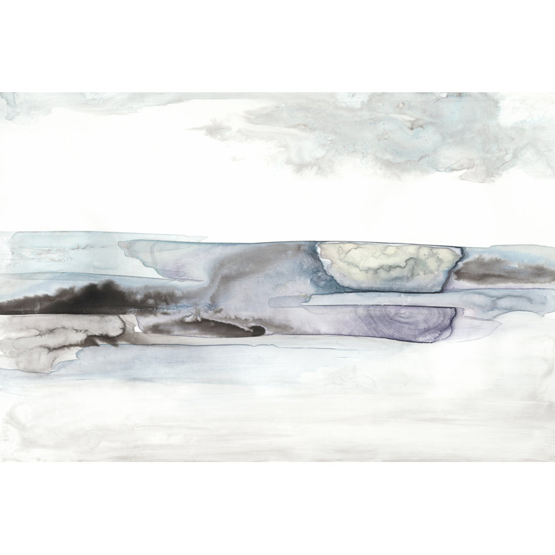 Organic Seascape Blue II 1 Piece Wrapped Canvas Painting, 20cm H x 30cm W
