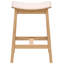 Upholstered Bar Stool with Solid Wood Frame