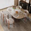 Ensemble de table et de chaises Adwin pour 4 personnes avec revêtement Teddy-2017394324-2017394325