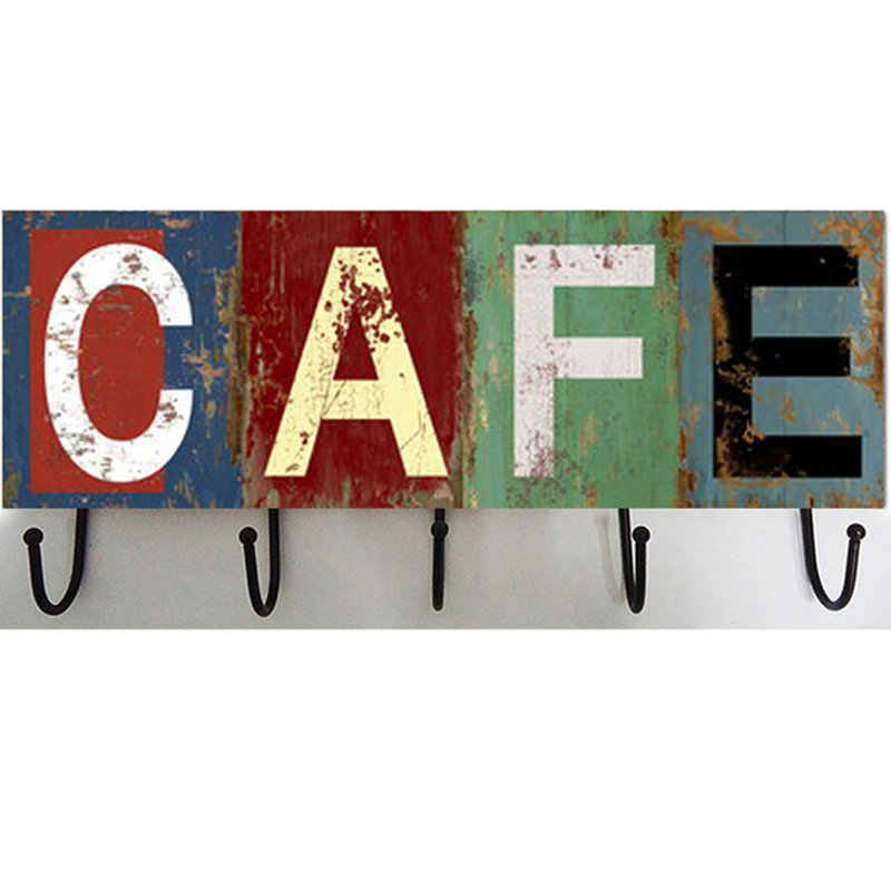 Wall 5 - Hook Wall Mounted Coat Rack