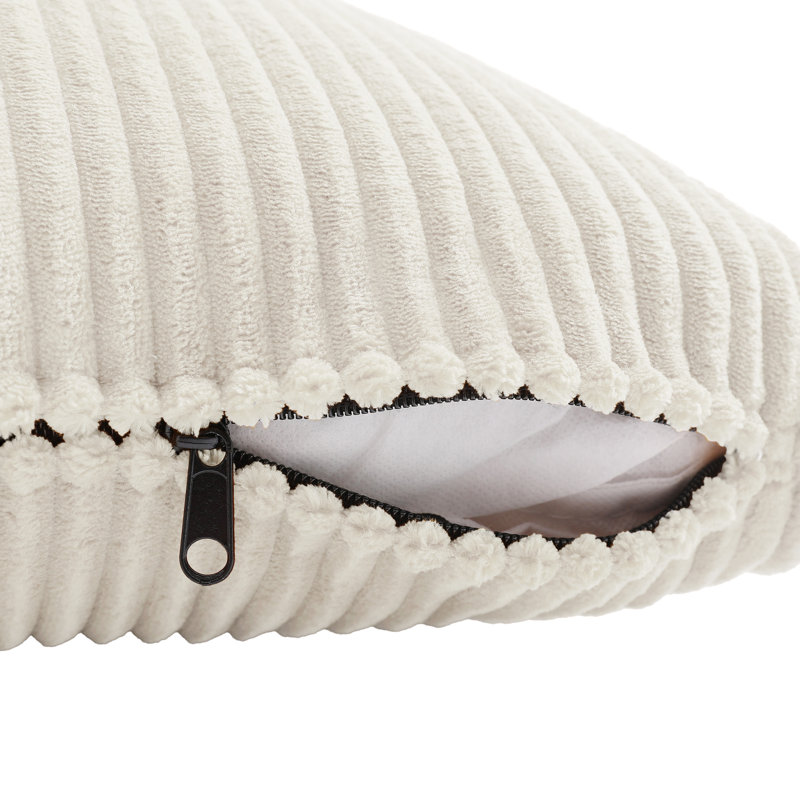 Cotton Square Cushion, Beige