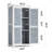 Aiho 63-Inch High Solid Wood Vertical Storage Shed-82396209