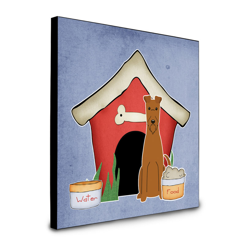 Panneau mural d’art collection dog house Scarvinia, Terrier irlandais