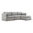 4- Piece Modular Sectional with Ottoman-758702559