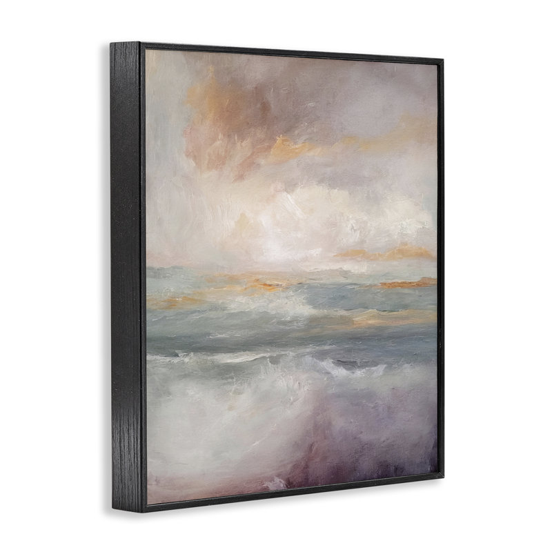 On On Mystic Seas Landscape, estampe numérique, design par 1x, H 20 po x l 16 po, Giclée encadrée noir minuit