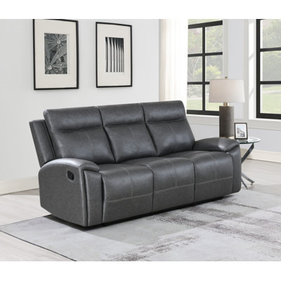Mirtie 87.4'' Upholstered Reclining Sofa