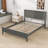 Zachai Wood Platform Bed Frame with Headboard-676043136-676043142