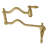 Kingston Brass Heritage Two-Handle 1-Hole Wall Mount Pot Filler Faucet-50385952