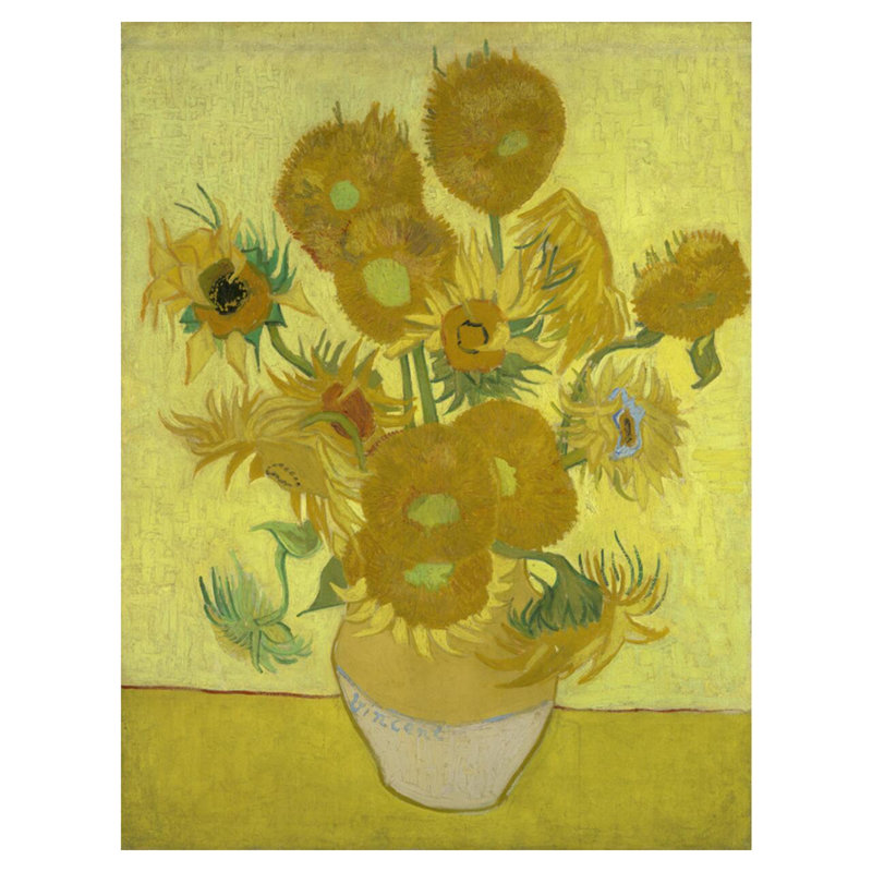 Tournesols par Vincent van Gogh - Impression giclée, H 40 po x l 32 po