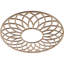 Médaillon de plafond 24 po x 24 pi x P 8 1/4 po x T 3/8 po, noyer-63411906-63411904