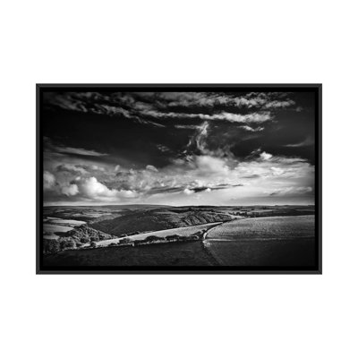 " View Over Exmoor, Southwest Region, England, United Kingdom " Black and White Photography
