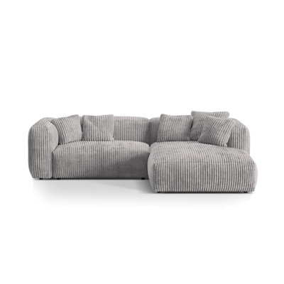 Betsayda 2 Seater Corduroy Corner Sofa 