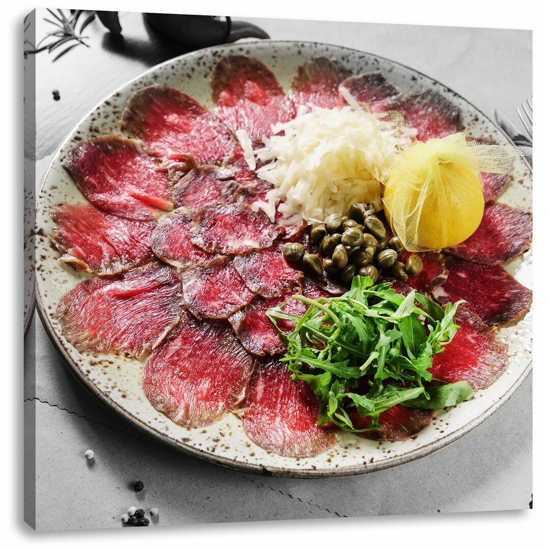 Leinwandbild Appetitliches Carpaccio