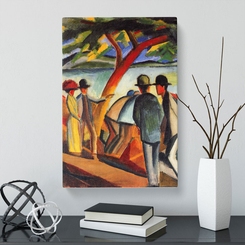 Promenade by August Macke - Wrapped Canvas, 76cm H x 50cm W x 3cm D