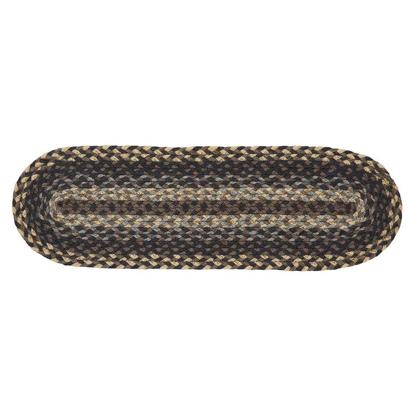 Tapis Chalres, Noir / brun / rouge / gris, L 19 po x P 13 po