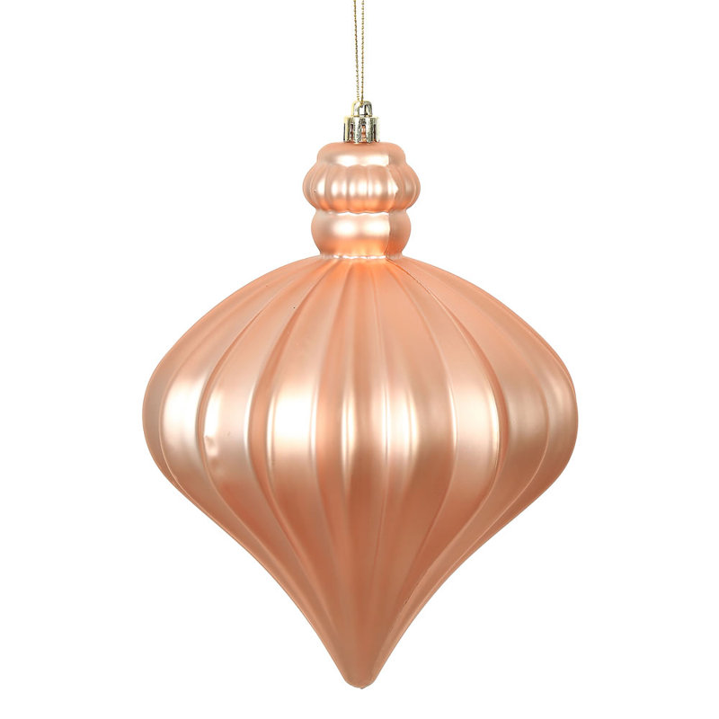 Ornement de Noël oignon 6 po, Or rose