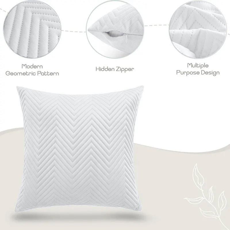 Square Scatter Cushion Cushion Cover, White