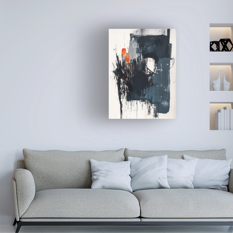 Art abstrait sur toile, "Andreas Magnusson", H 14 po x l 19 po
