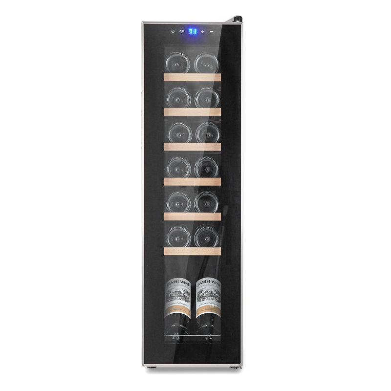 14 or 18-Bottle Freestanding Wine Cooler, for Red, White, and Sparkling Wines