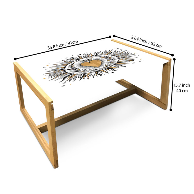 Jamayne Sled Coffee Table, 90cm H x 62cm W x 40cm D