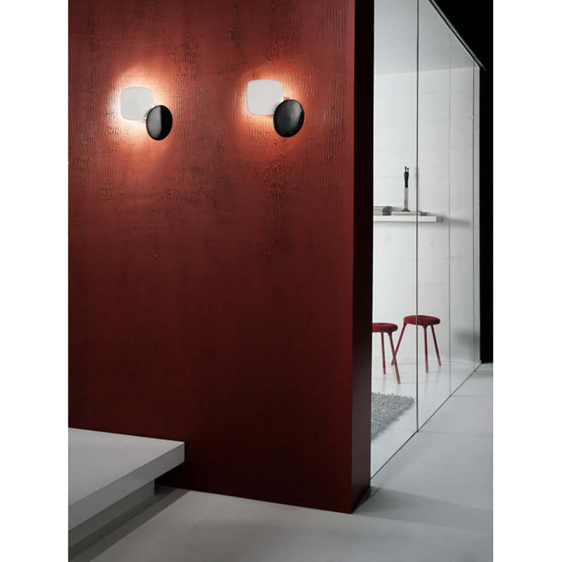 Afef 2-Light Flush Mount, Black and White
