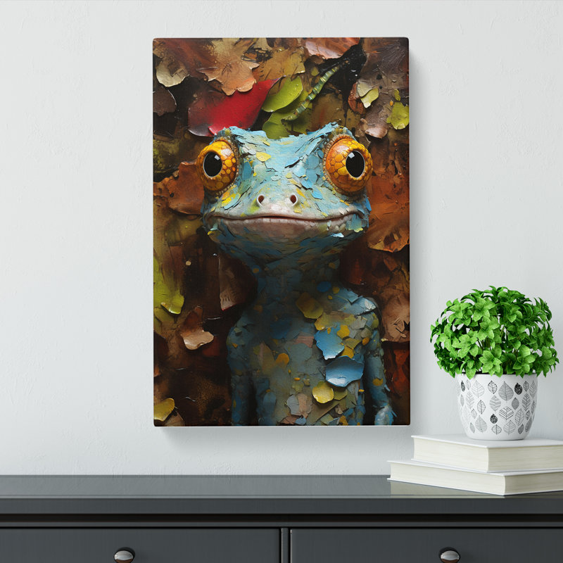 Gecko Contemporary No.2 - Wrapped Canvas Print, 76cm H x 50cm W x 3cm D