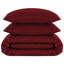 Renze Microfiber 250 TC Reversible Stripe Duvet Cover Set with Pillowcases-1562459159-1562459152