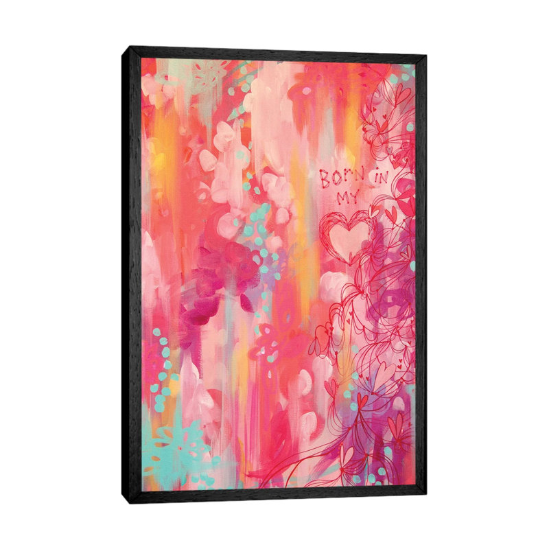 Born In My Heart by Stephanie Corfee - Gallery-Wrapped Canvas Giclée on Canvas, 66.04 cm H x 45.72 cm W, Black Floater Framed