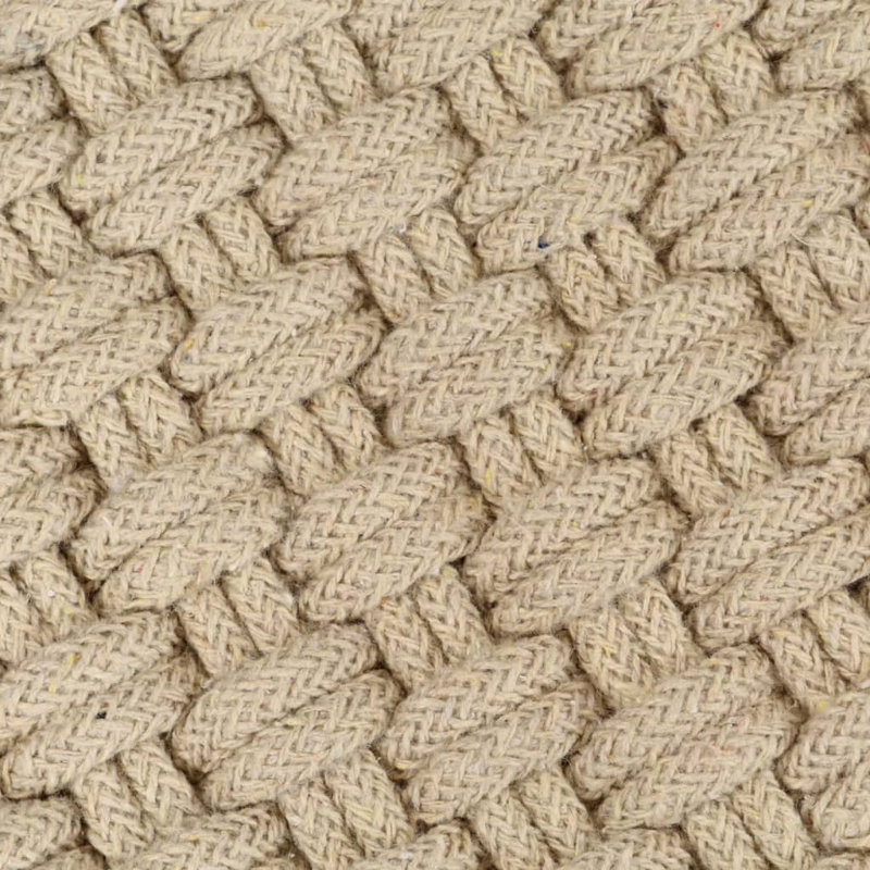 Hyde Solid Colour Cotton Area Rug, Rectangle 160 x 230cm