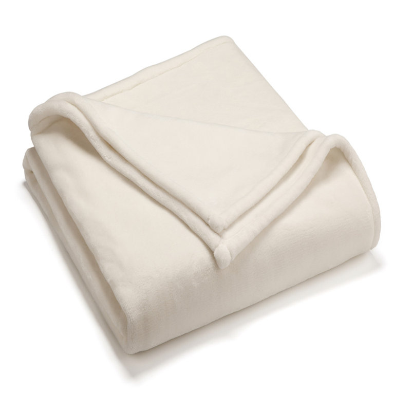 Couverture en peluche Martex, Prune noire, Lit simple