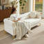 Ensemble de canapé chesterfield 2 pièces à accoudoirs arrondis avec coussins ronds-1483247127