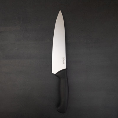 SKWARE Classic 8" Chef Knife, Japanese Steel, Black Handle