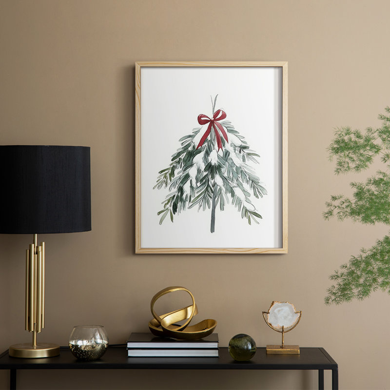 Christmas Holiday Art DCCCXLVIII Framed Print - Solid Wood, 30" H x 24" W, Natural