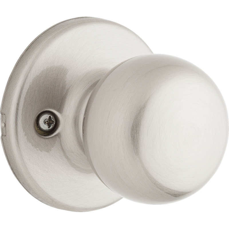 Fairfax Inactive Single Dummy Door Knob, Satin Nickel