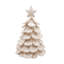 Handmade Cream Tabletop Christmas Tree in Hand Felted Wool-1034607637