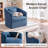360-Degree Swivel Upholstered Armchair with Accent Pillow-367928024