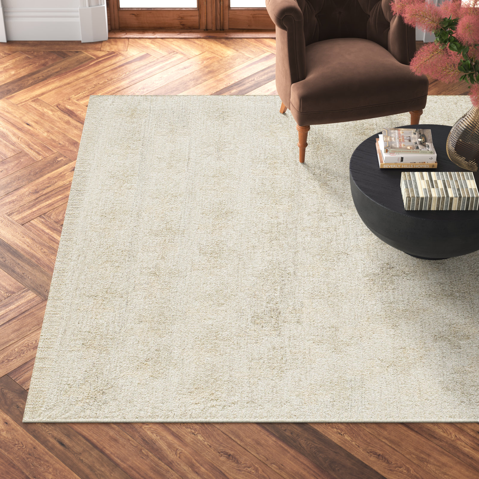 Niara Hand-Tufted Ivory Rug, Rectangle 8' x 10'