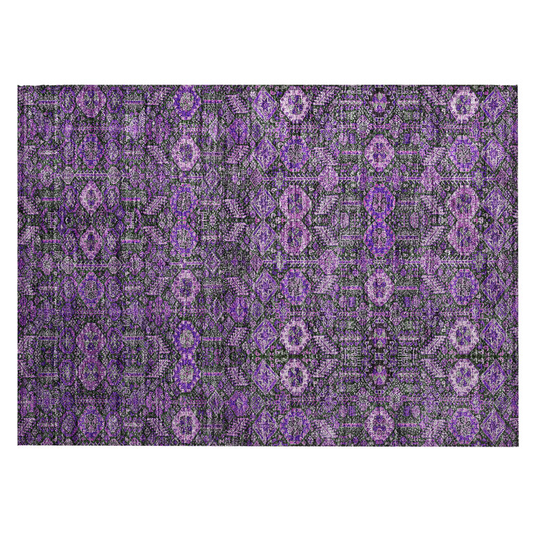 Jurnee Washable Floral Indoor / Outdoor Rug