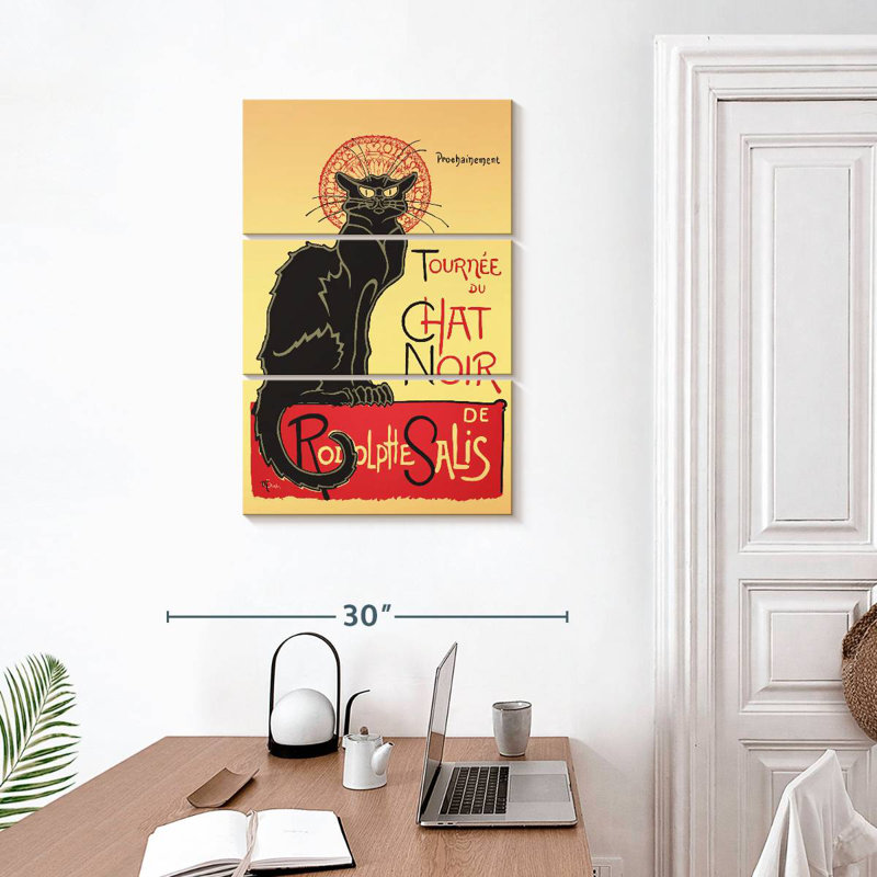 Chat noir Tergel, H 32 po x l 20 po