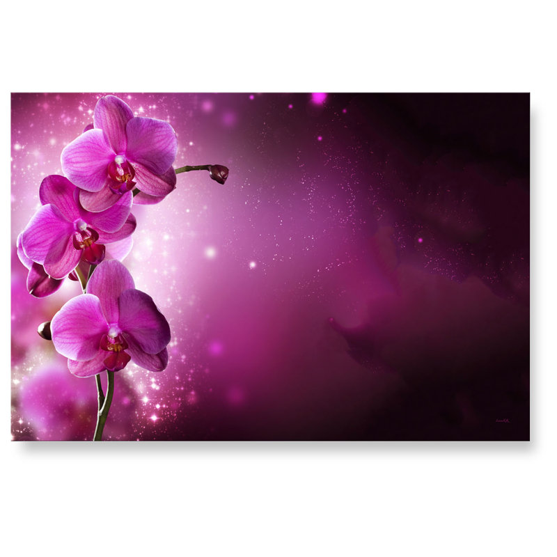 Print on Glass, 80 cm H x 120 cm B, Dunkelblau/Türkis
