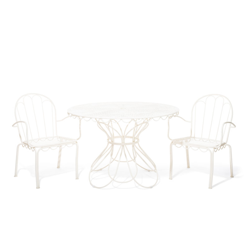 Outdoor Dining Table, White