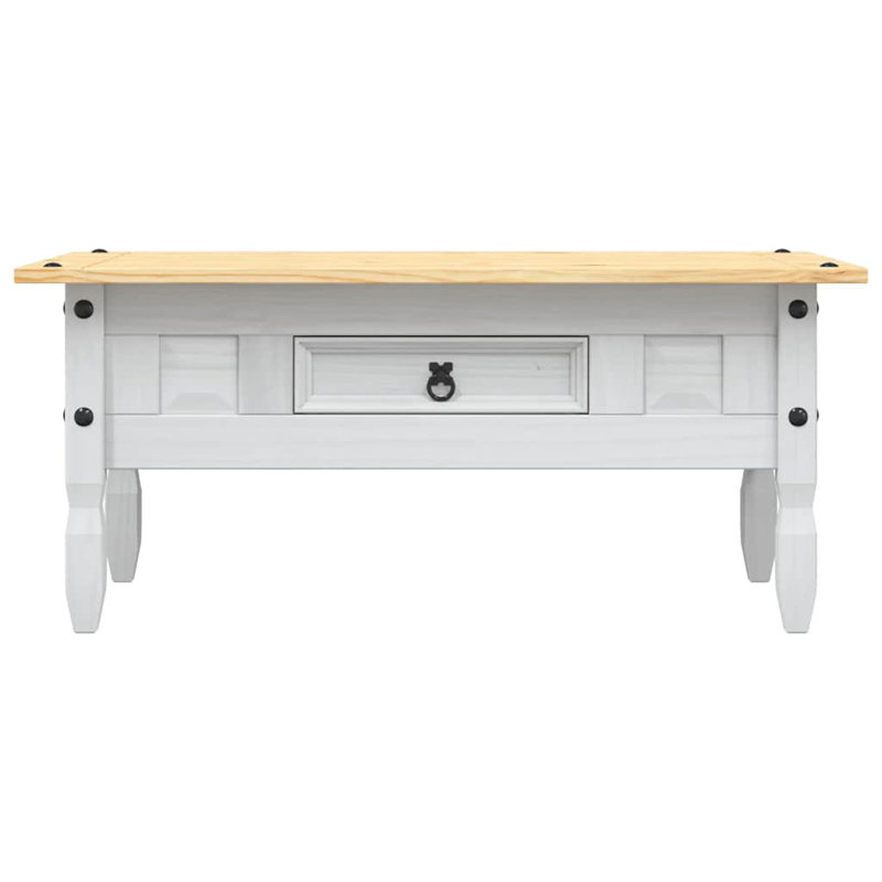 Basso Coffee Table with Storage 100 x 55 x 45 cm, White