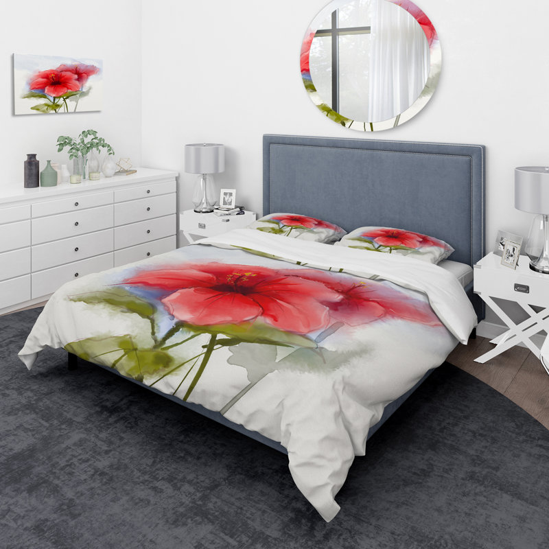 Ensemble de housse de couette traditionnelle, Housse simple + 1 taie décorative