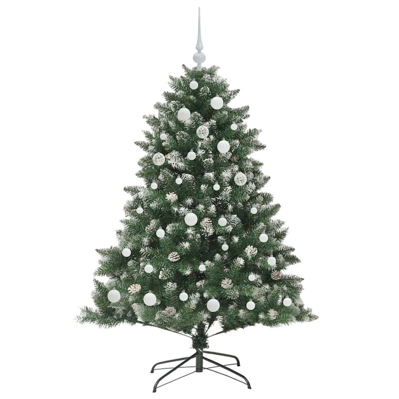 Artificial Christmas Tree with Stand, 4.92' H, White