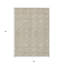 Tapis intérieur / extérieur lavable beige et ivoire HomeRoots 5 pi x 8 pi