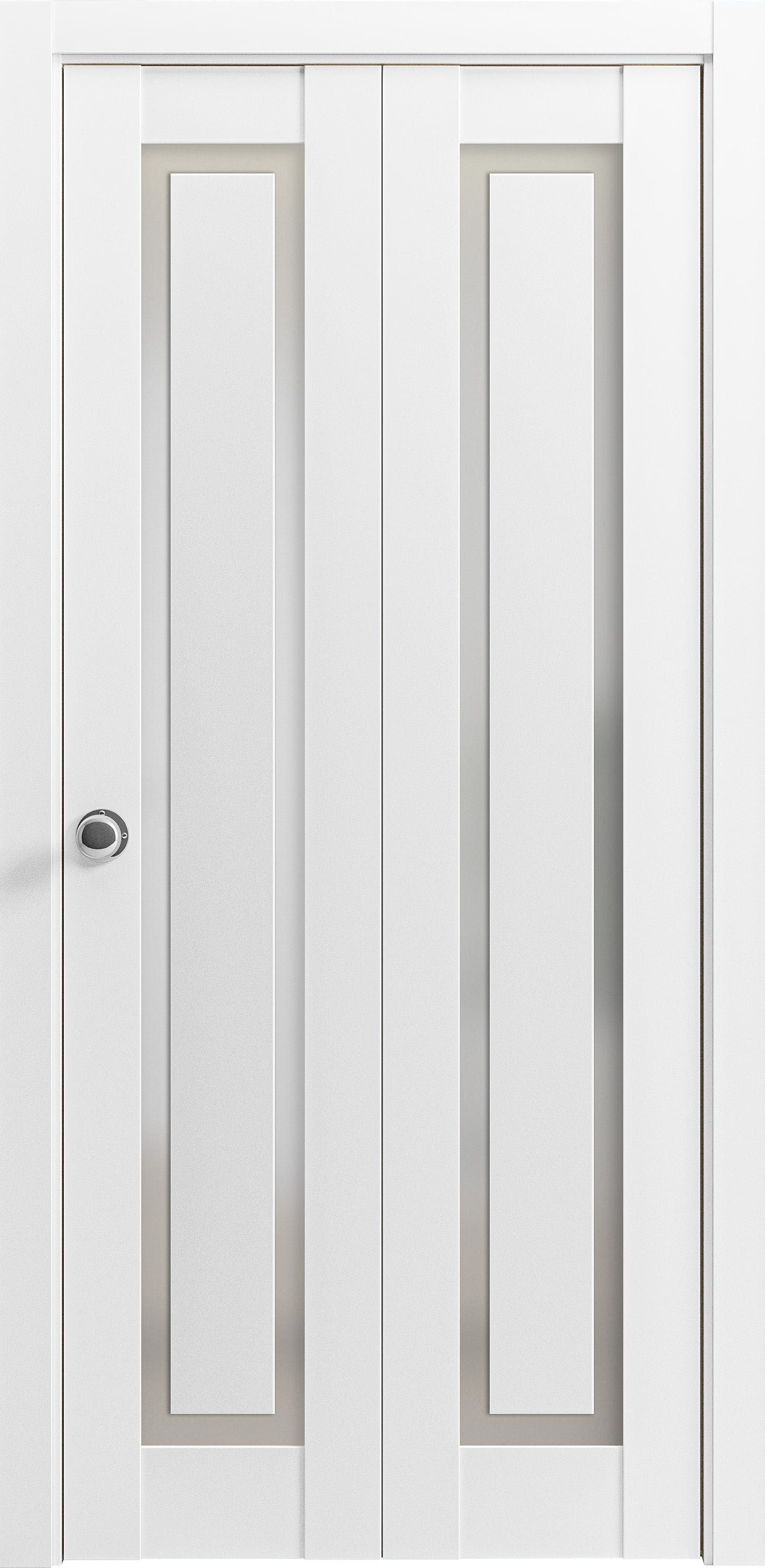 SARTODOORS Sliding Closet Bi-fold Doors | Planum 0888 Painted White ...