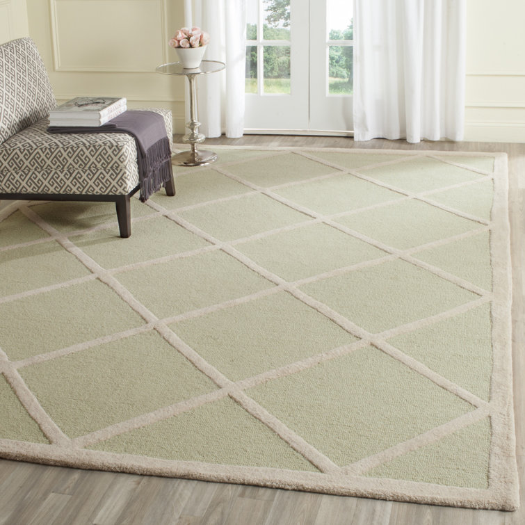 Sanyla Hand Tufted Wool Geometric Rug