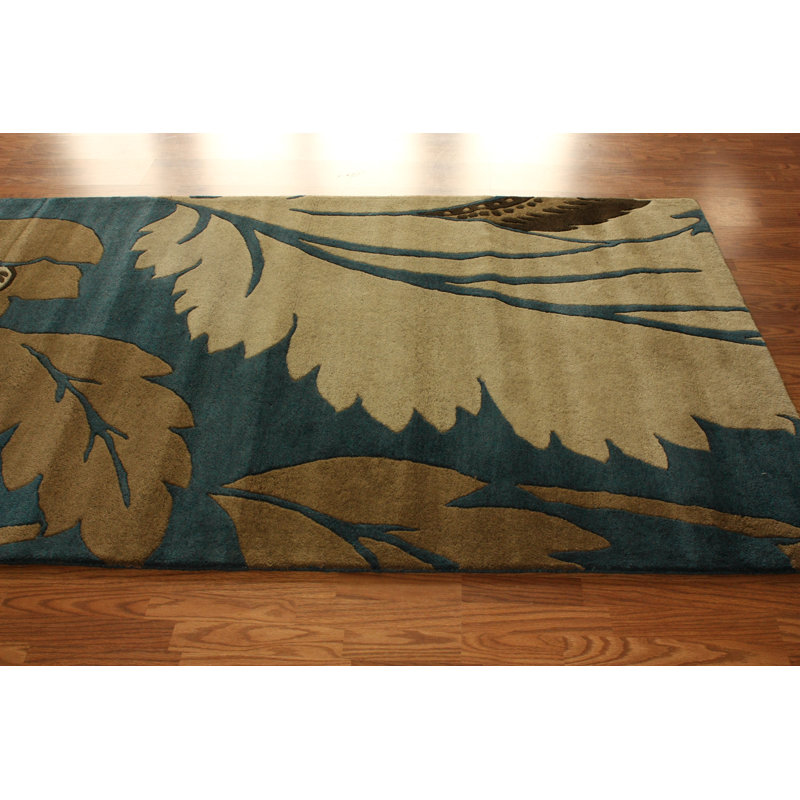 Tapis bleu Ruth Bahama, 5 pi x 8 pi